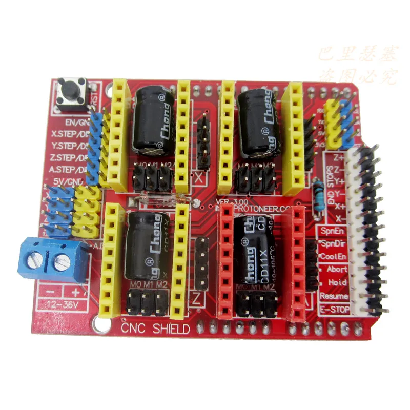 10 قطعة/الوحدة جديد آلة الحفر باستخدام الحاسب الآلي درع v3/طابعة ثلاثية الأبعاد/لوحة توسيع السائق A4988
