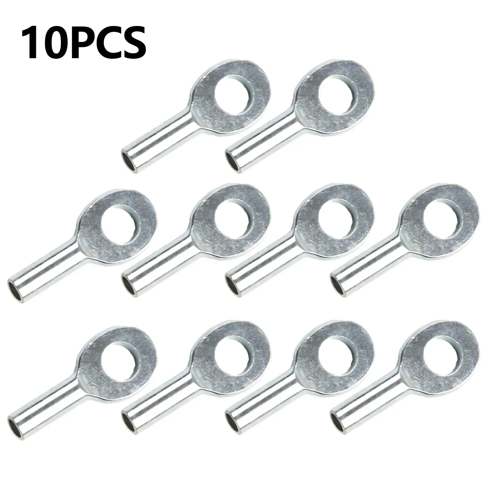 10pcs Gym Pulley Machine Cable Eyelet Terminal Wire Rope Port Joint Stopper Gym Gyms Steel Wire Gym Pulley Machine Cable Eyelet