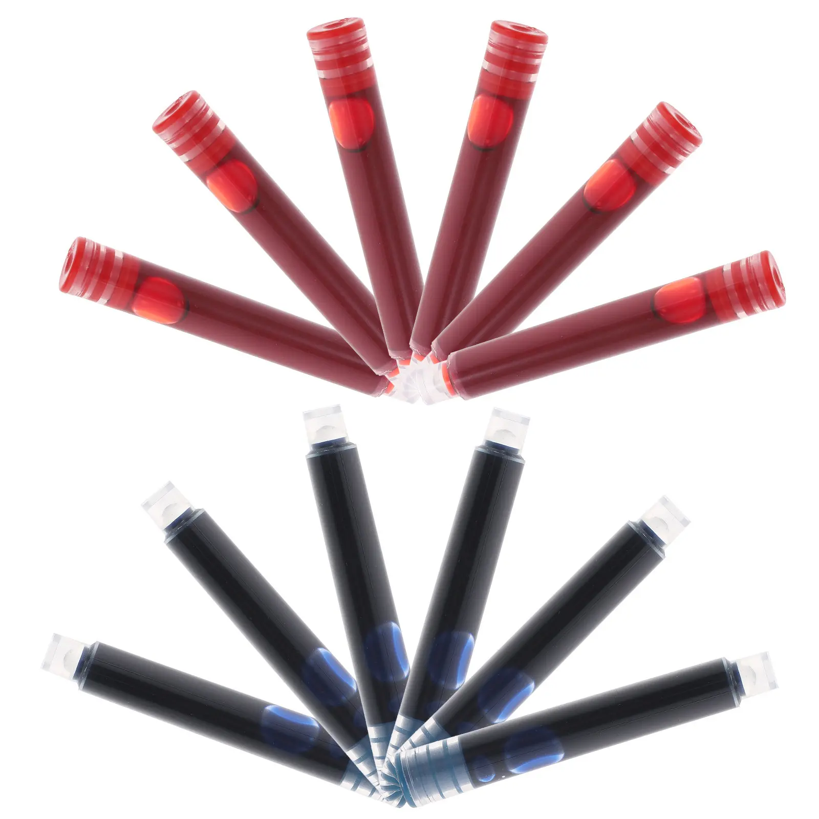 

100 шт. сменных картриджей для перьевых ручек: прочная конструкция, без деформации, надежная работа, простой, но эффективный дизайн для офиса