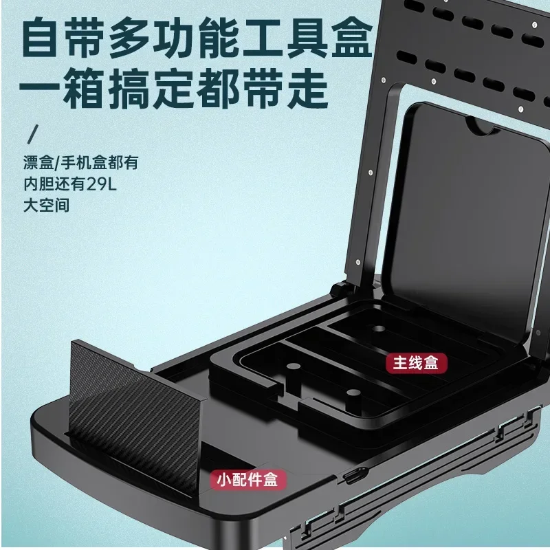 New Ultra‑Light Sit‑on‑Top Multifunctional Fishing Tackle Box Full Set Portable Wild Bank Fishing Storage Case Angling Activity