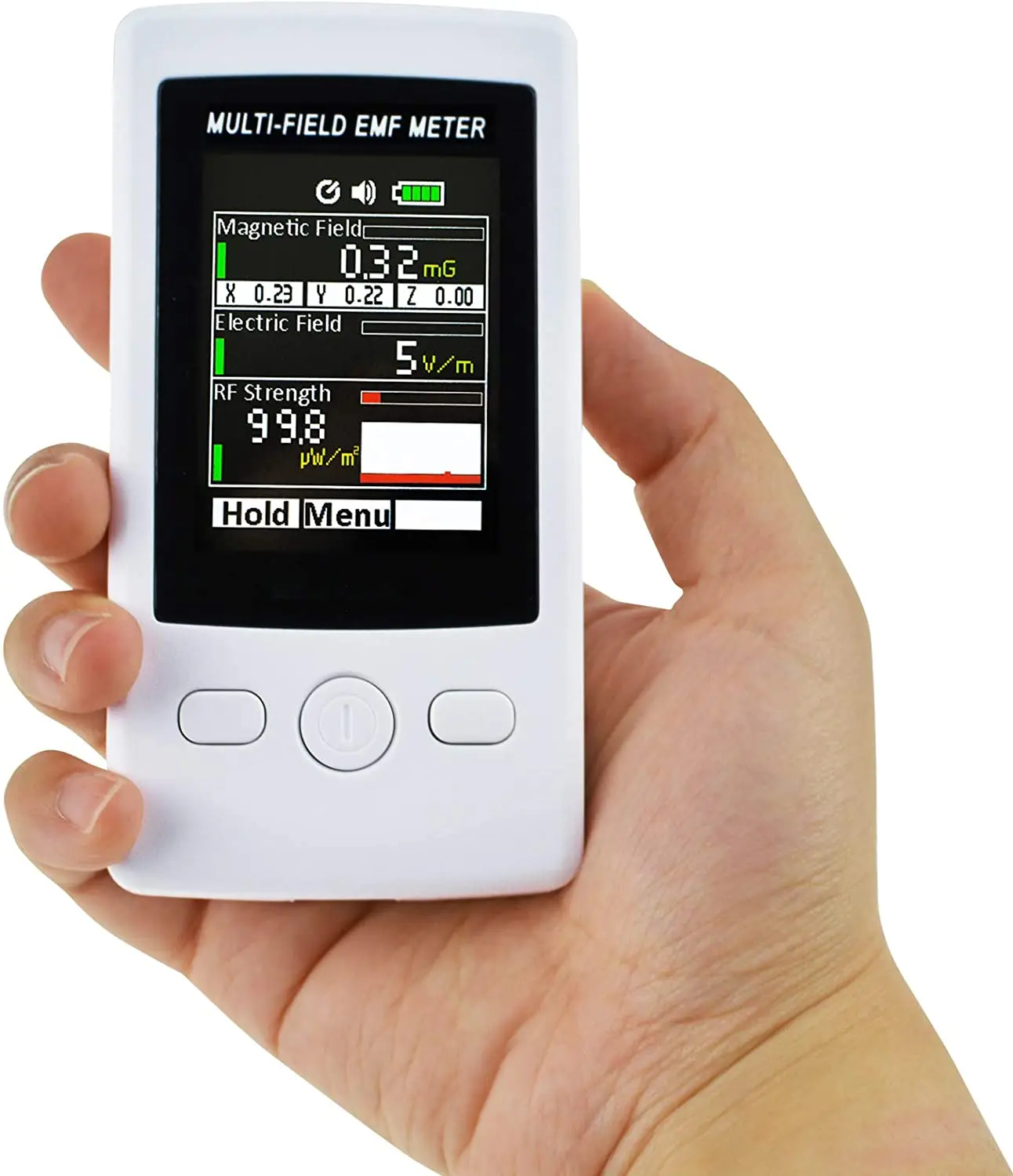 TENMARS TM-190 3-axis Magnetic Electric RF Field Strength Digital Electromagnetic Radiation Detector TM190 EMF Meter