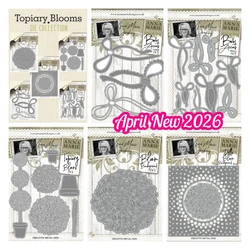 Bloom Background Die Set Metal Cutting Dies for DIY Scrapbooking Paper Cards Decorative Craft Embossing Template Spring 2026 New