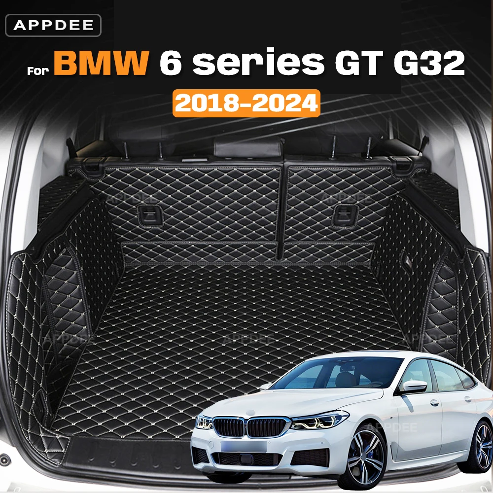 

Auto Full Coverage Trunk Mat For BMW 6 series GT G32 2018-2024 23 22 20 19 Car Boot Cover Pad Cargo Interior Protector Accessori