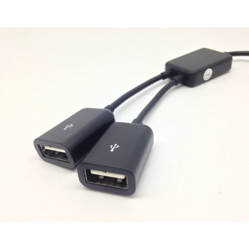 Type C to 2 USB Port Splitter Multi Hub Converter Multiple Hub Dual Double USB Port Cables Drag Two Ports Connector