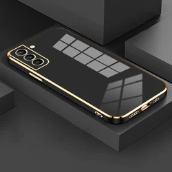 Electroplated Plating Square Frame Phone Case for Samsung Galaxy A15 A05 A05s 4G S23 FE S22 Plus S21 S20 S24 Ultra A14 A24 Cover