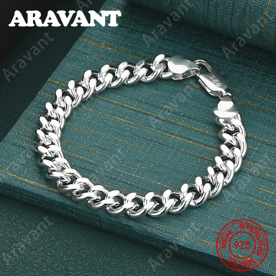 925 Sterling Silver 10mm Cuban Chain Bracelet - Unique Gift For Women, Versatile For Events And Jewelry