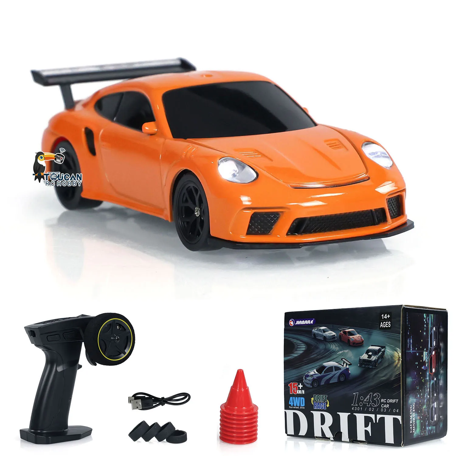 UITVERKOOP 4WD RTR 1/43 RC Snelheidsauto Vierwielaandrijving Radiobesturing 2.4g Mini Racing Drifting Auto Speelgoed Hoge snelheid Model Cadeau voor jongens - afbeelding 1