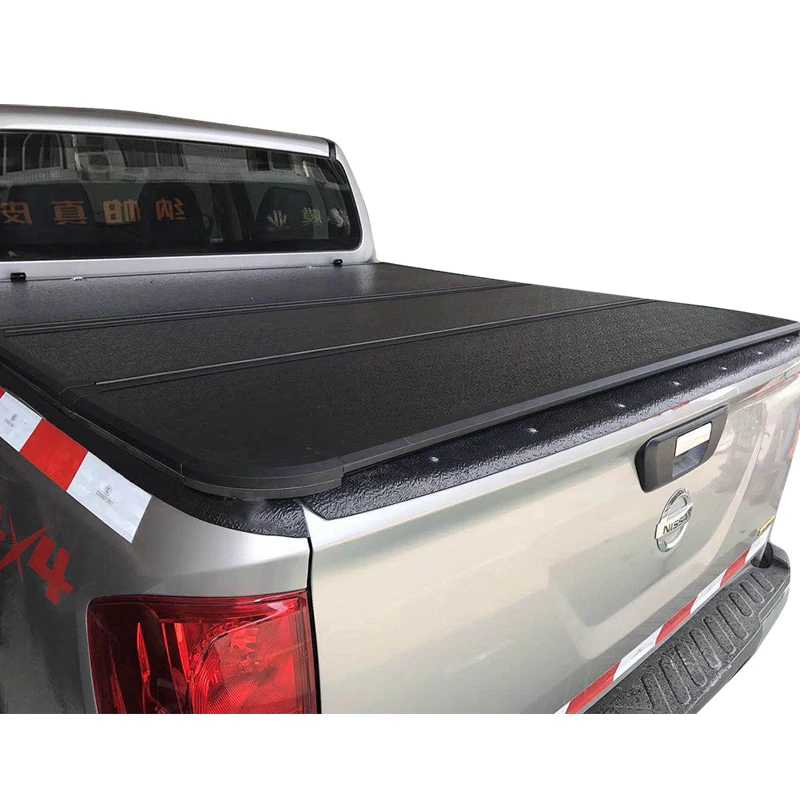 Zolionwil Folding Pickup Tonneau Truck Bed Cover For Nissan Navara Np300 Double Cab(Thailand Version) 2015-2020