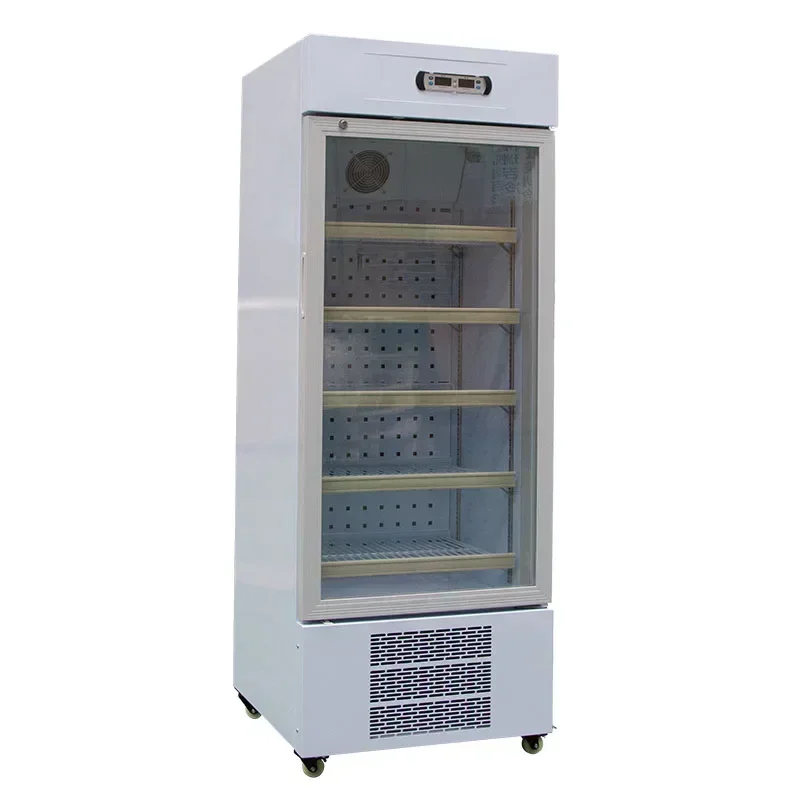 260L Pharmaceutical Glass Door Medical Vaccine Storage 2~8 Degree Mini Refrigerator Fridge for Sale