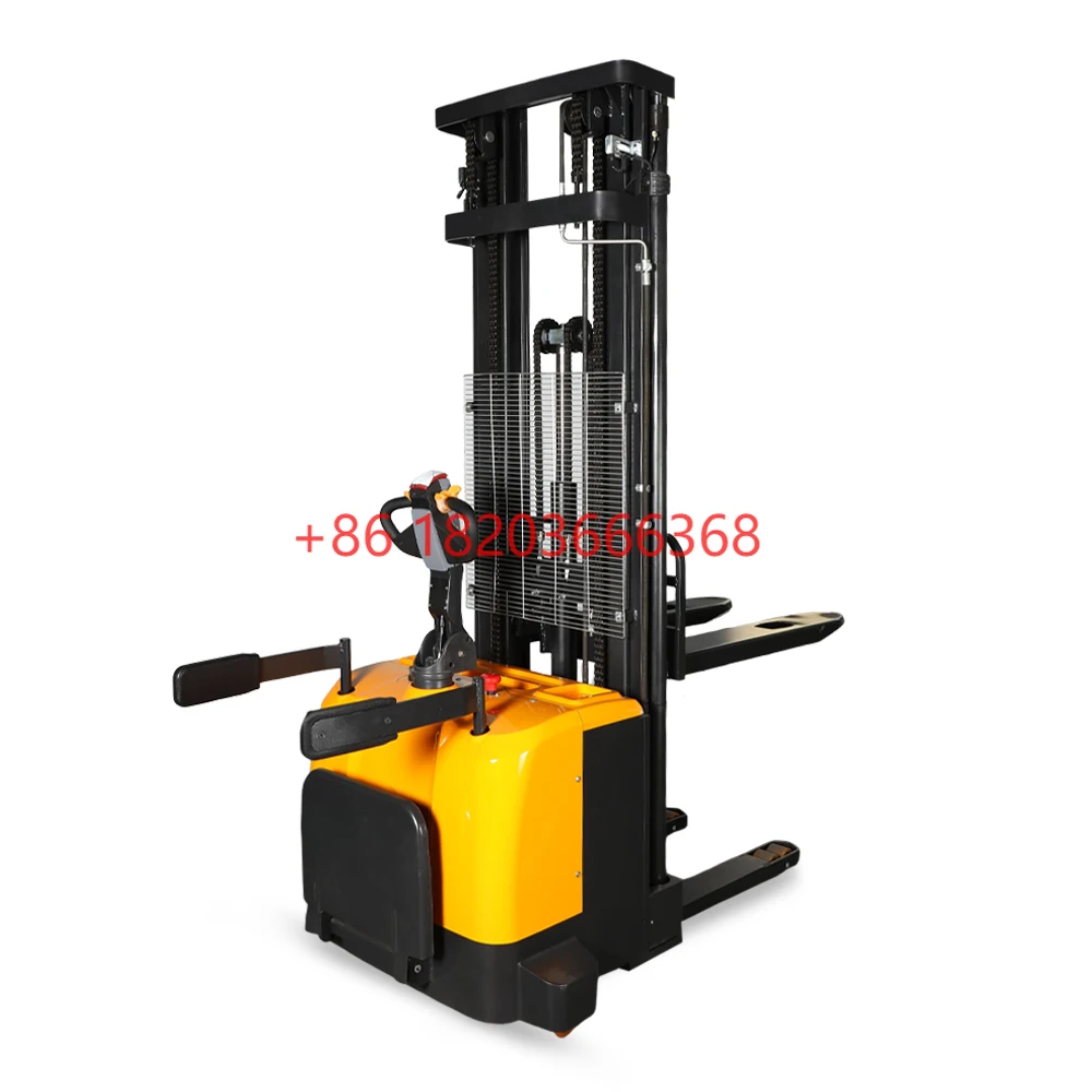 YG Customized Palet Stacker Arcade Machine Lift Narrow Aisle Use Electric Stacker With Stabilization Feet Electric Stacker
