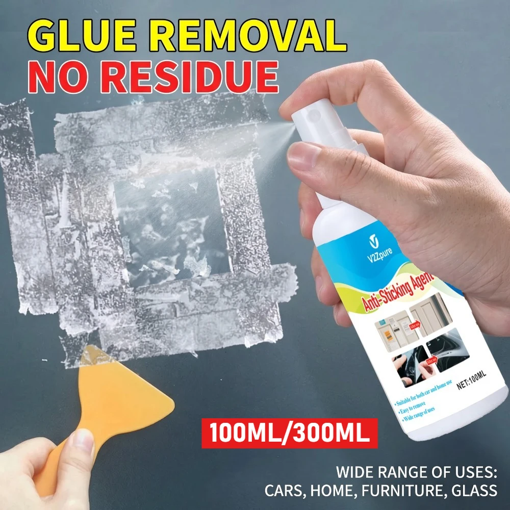 Sticky Residue Remover Car Window Film Adhesive Remover Sticker Cleaning Spray Glue Remover Cleaning Agent Cleaning Products