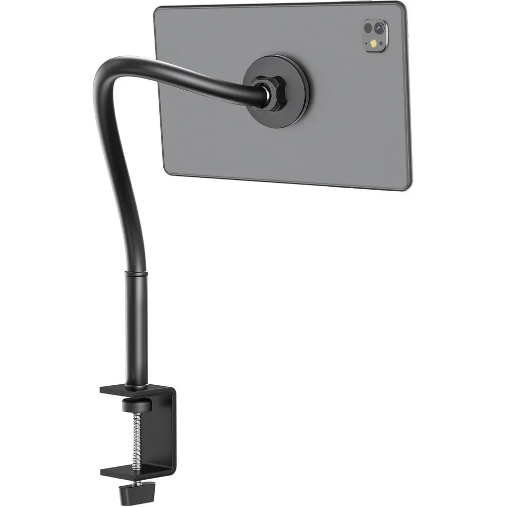 Universal Tablet Holder with 360-Degree Adjustable Arm, Fits 4.7-13.5 Devices, Compatible with iPads, Tablets, and E-readers