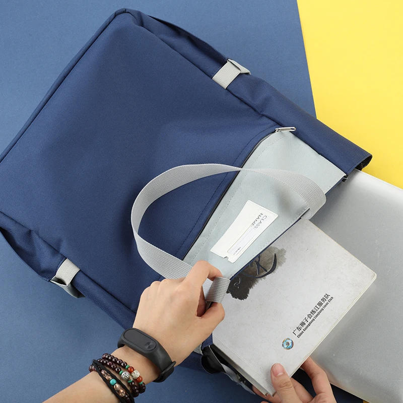 حقيبة بسحاب يد مقاومة للماء بسعة كبيرة ، حقيبة حمل للسفر التجاري ، تسوق الطلاب ، محمولة ، قماش #4