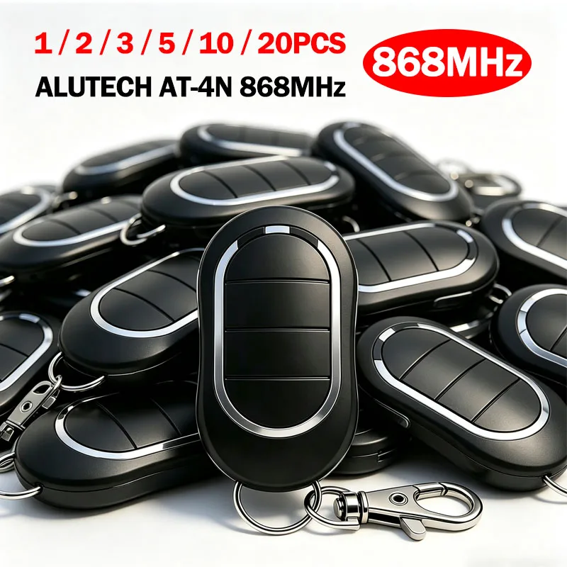 Special Offer ALUTECH AT-4N 868MHz Rolling Code Garage Door Remote Control Keychain ALUTECH AT4N Electric Gate Control 868.35MHz