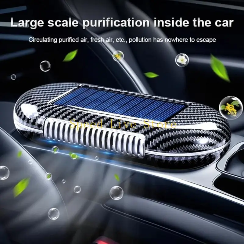 547C Solar Car Air Purifier Multilayer Filtration Car Air Cleaner Powered By Sunlight For Freshness And Clean Interior