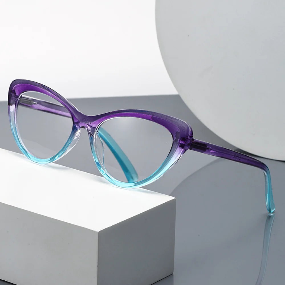 Lunettes de lecture œil de chat en plastique pour femmes, lunettes presbytes, lunettes optiques, + 1.0, + 1.5, + 2.0, + 2.5, + 3.0, + 3.5, + 4.0, mode