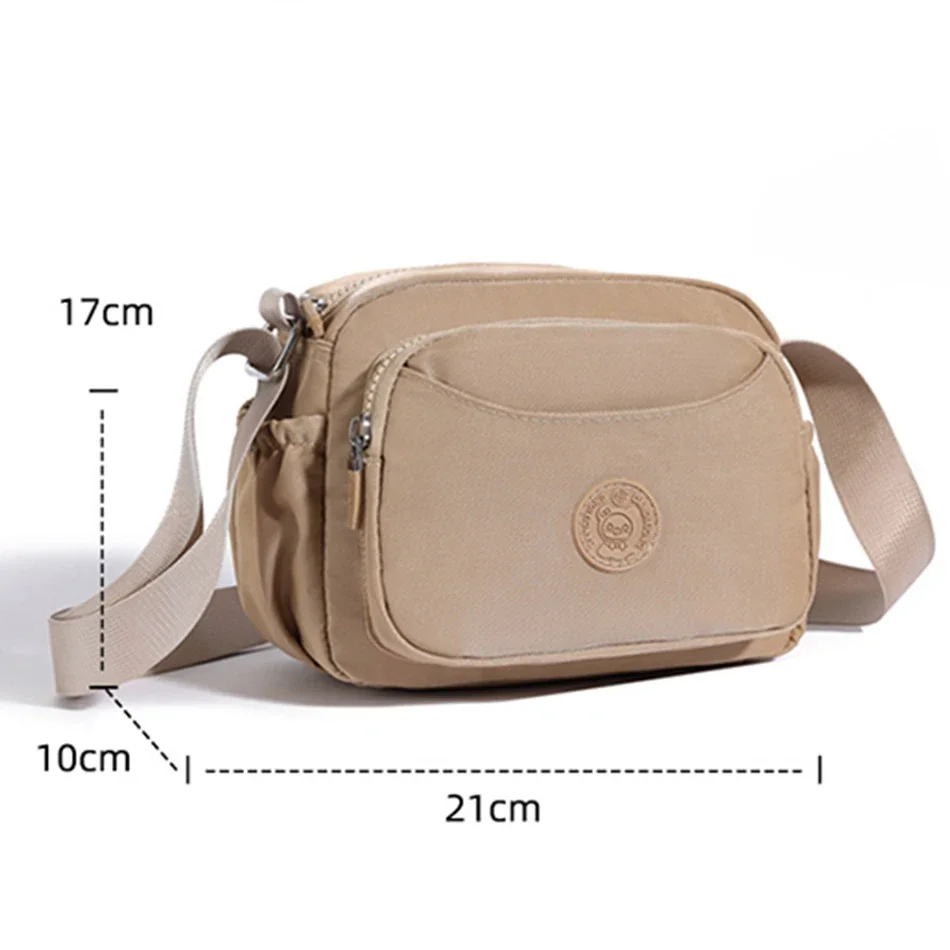 Canvas Small Crossbody Bags for Women 2024 Purses and Handbags Designer Multi-Pocket Casual Shoulder Messenger Bags Sac A Main