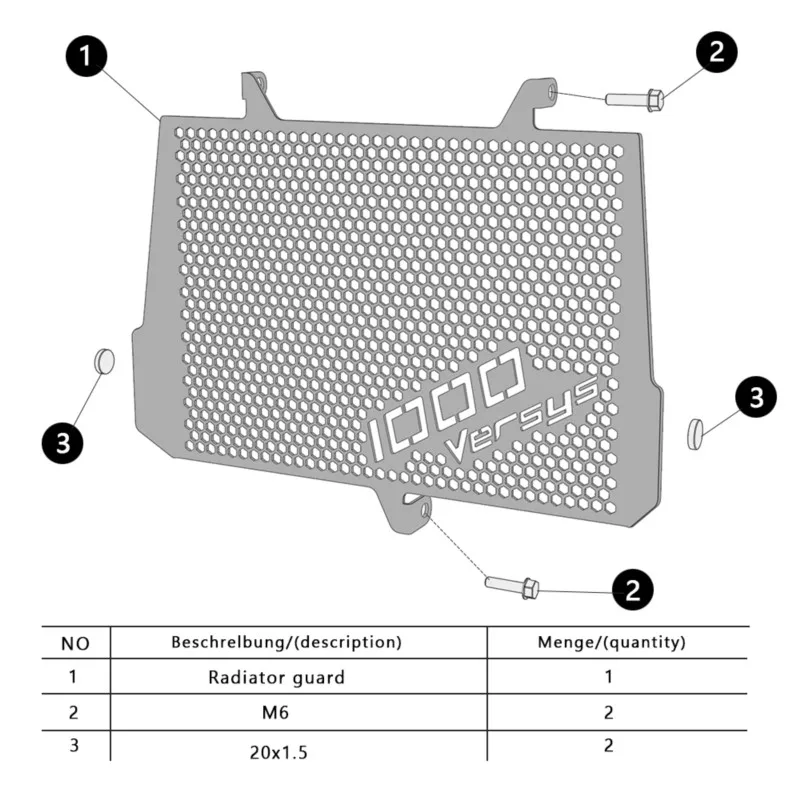 2023 2024 FOR KAWASAKI VERSYS1000 KLZ1000 2013-2022 Motorcycle Radiator Grille Grill Guard Protector Cover KLZ VERSYS 1000 SE LT