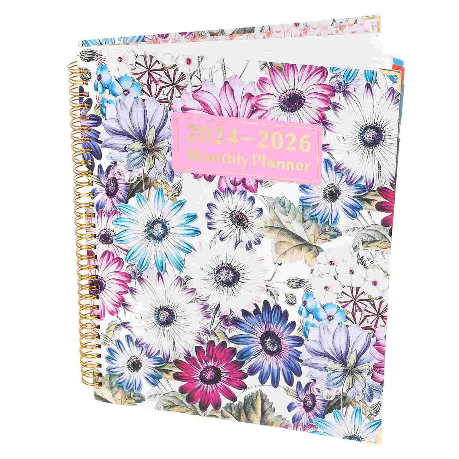 2024 Agenda Book Planning Handbook 2024-2026 Daily Planner Decorative Notepad Multipurpose Portable Notebook for Student