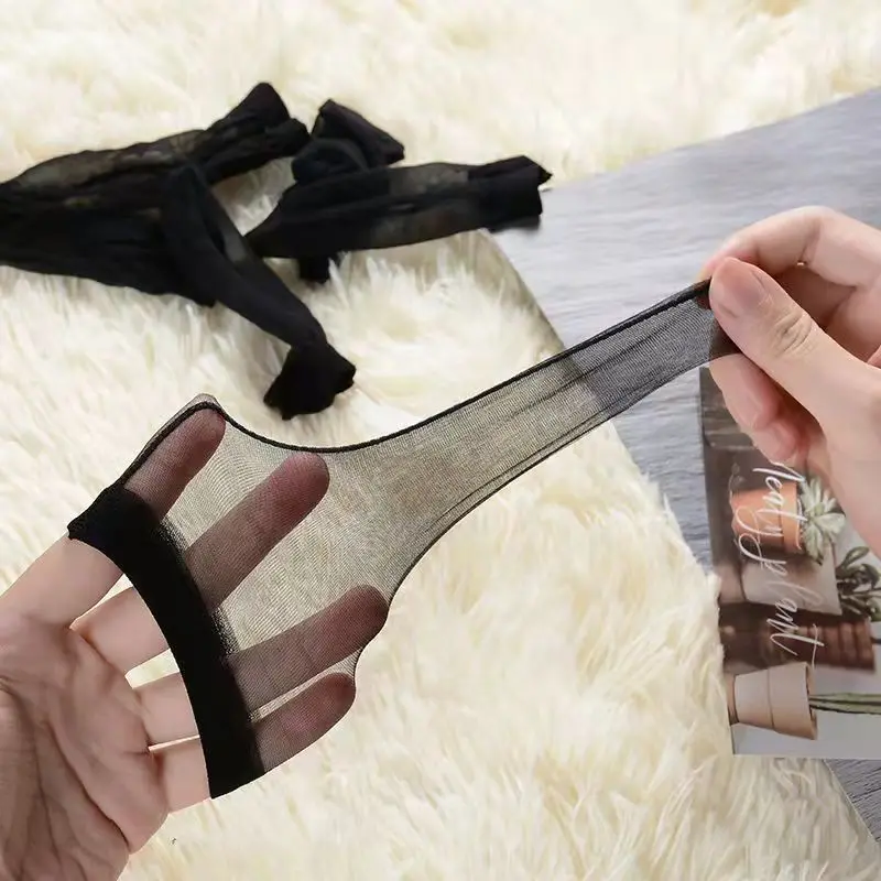 Men's Penis Set Mesh Stockings Set Sexy Silky Breathable JJ Set Thong 1-character Pants 10 Pcs