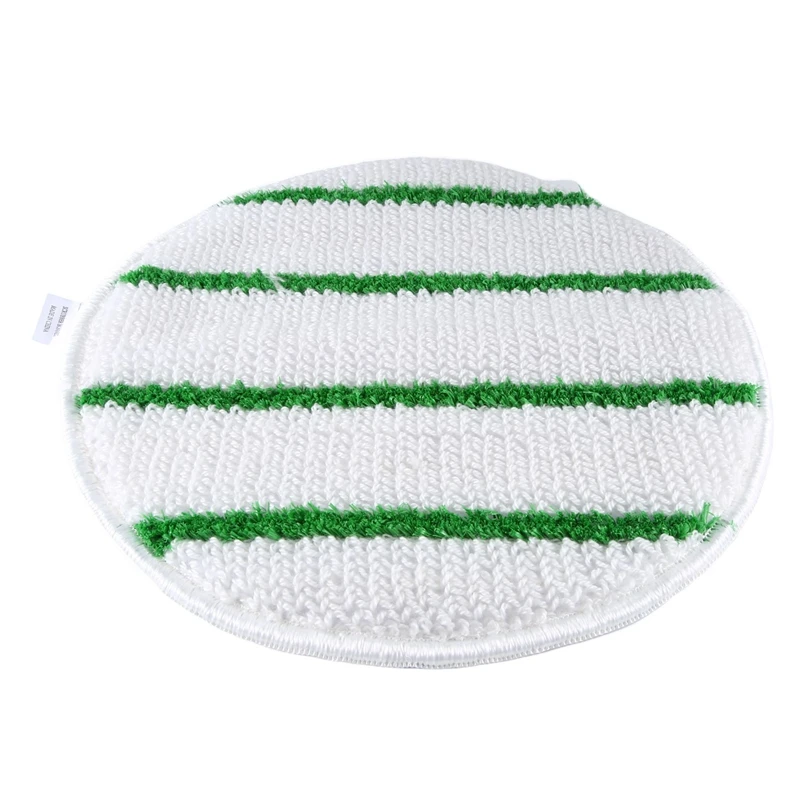 19In Rotary Yarn Bonnet Low Profile Cotton Yarn Polishing Pad With Agitation Stripes Carpet Cleaning Bonnet Pad