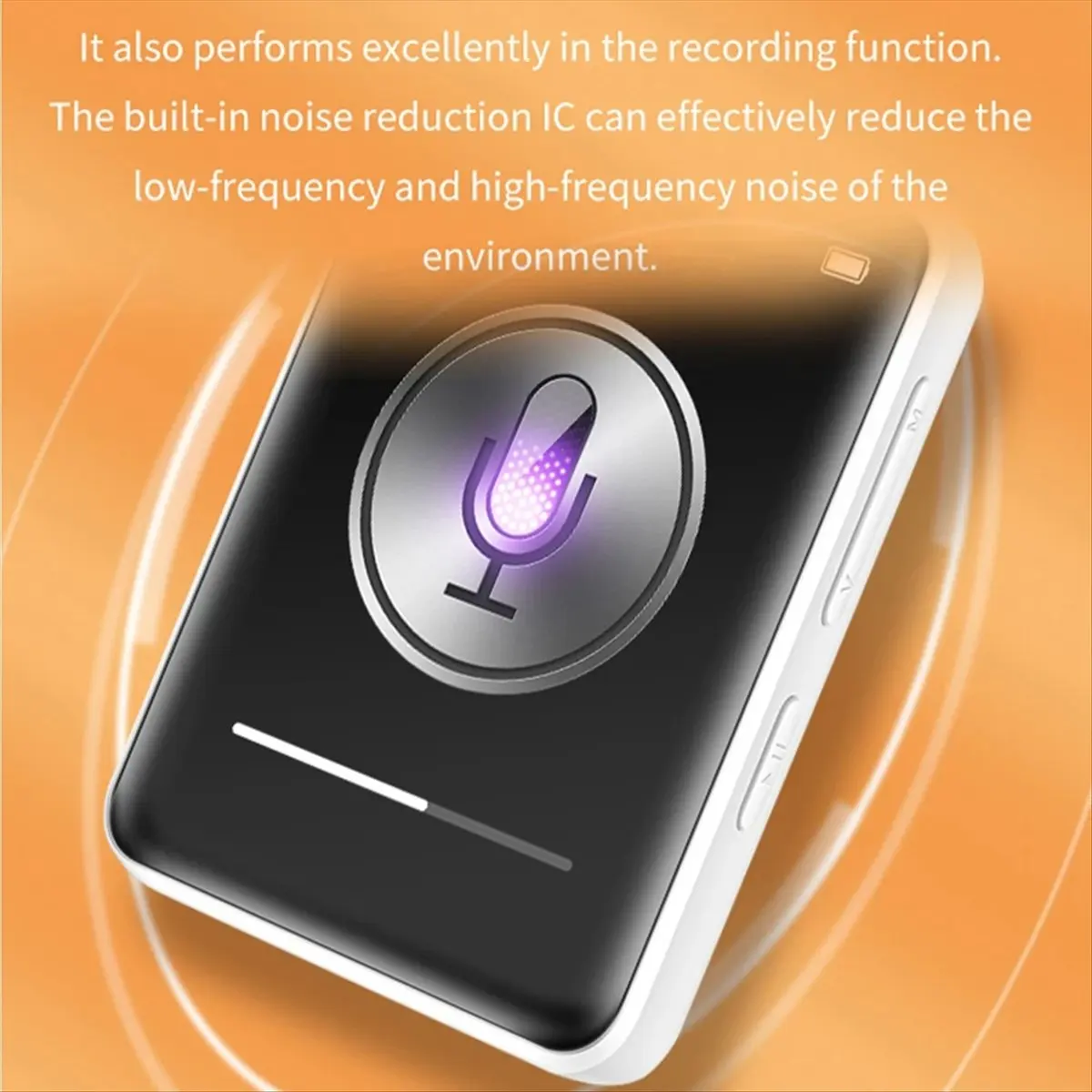 Goodprice Bluetooth 5.0 MP3 Player Full Touch Screen Student Walkman Hifi Sport Music Player Mp4 Video Player Built in Speaker,A