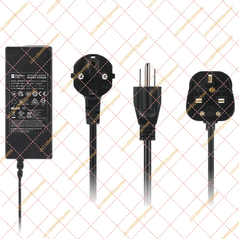 for Bambu AMS 2 Pro Switching Power Supply Adapter, EU/US/UK Plug Official Replacement Part for Bambu P2S H2S 3D Printer