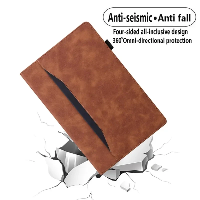 For Lenovo xiaoxin Pad 12.1inch-2025 TB365FC  Lenovo Idea Tab Plus Case Business Leather Wallet Cards Stand Case