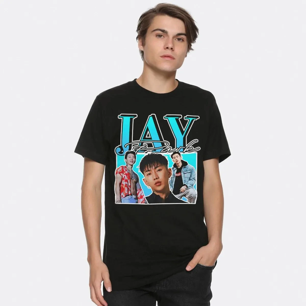 Jay Park Summer Men's and Women's Pure Cotton T-shirt K-pop Tour Comfortable, Breathable, High Quality Ins Y2k Fan Gift