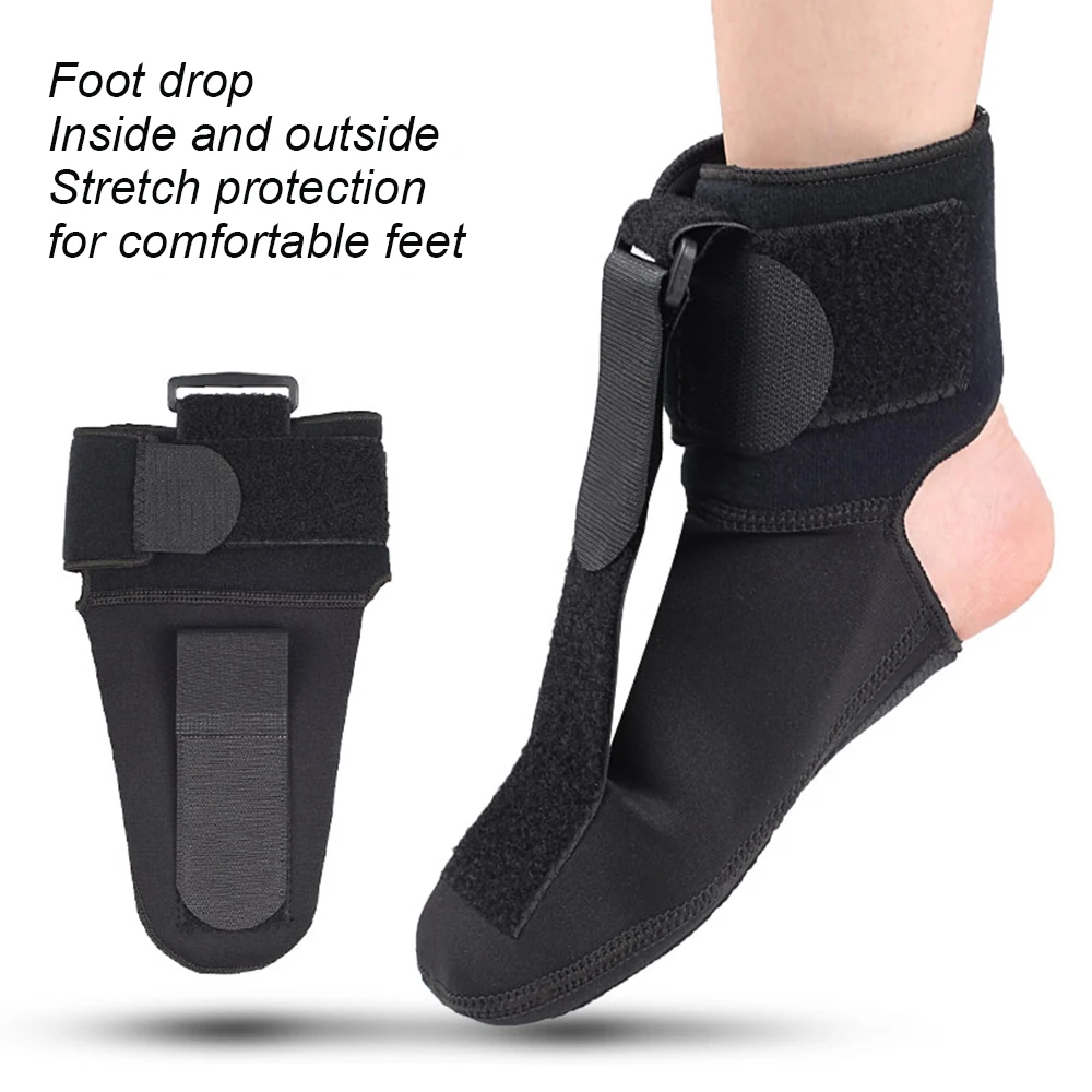 Chaussette de compression pour fasciite plantaire, attelle de nuit, orthèse orthopédique 4WD, botte d\'étirement douce, pied de chute dorsal de