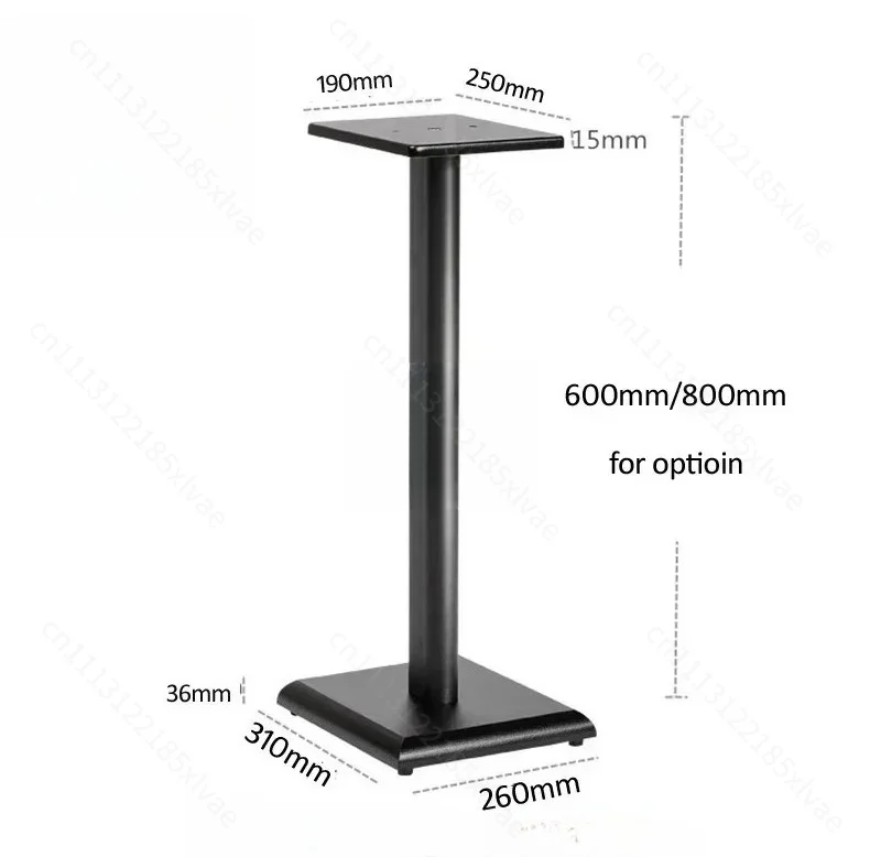 D-MOUNT SF50 600mm Floor Speaker Stand Heavy Duty Base For 3-10 Inch PA Speakers Load Capacity 15kg
