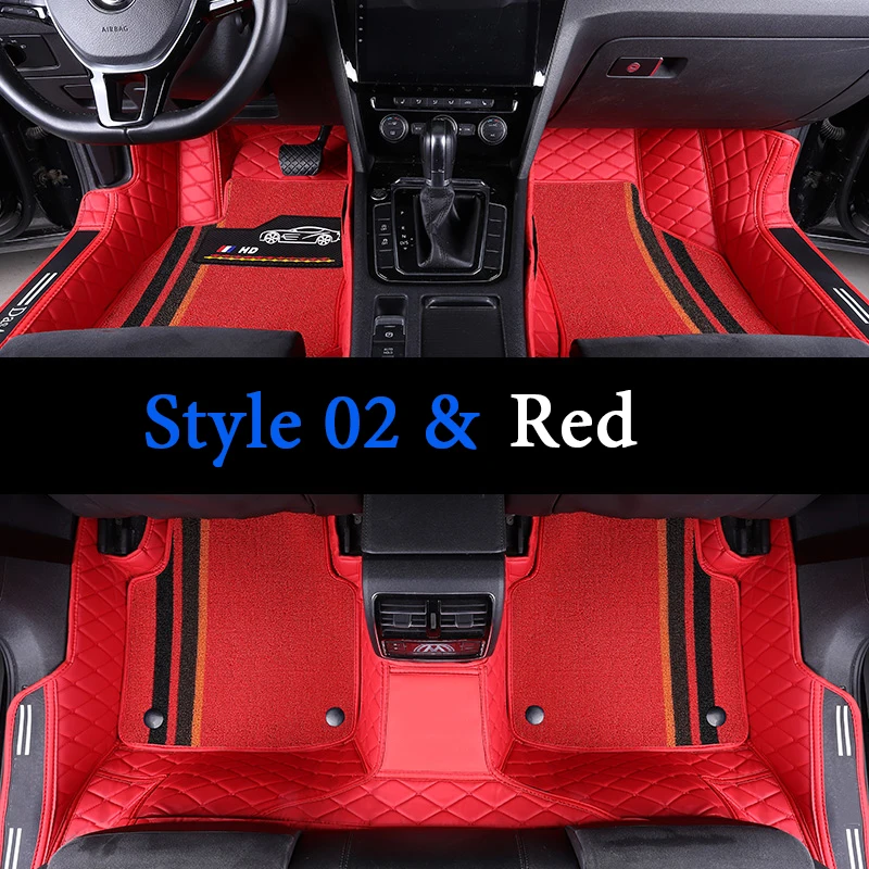 High-Grade Car Floor Mats For BMW 3 4 5 7 Series X1 X3 X4 X5 X6 GT M i3 i4 i8 330i 520i ActiveHybrid 535i xDrive Auto Carpet Pad