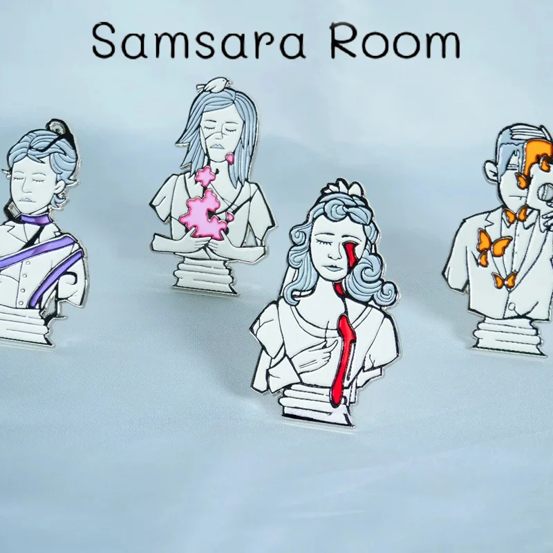 

Игра Rusty Lake Samsara Room Laura, значок для косплея, металлическая брошь, фигурка одежды, булавки для лацканов, рюкзак, ювелирные изделия, аксессуары, подарки, мода