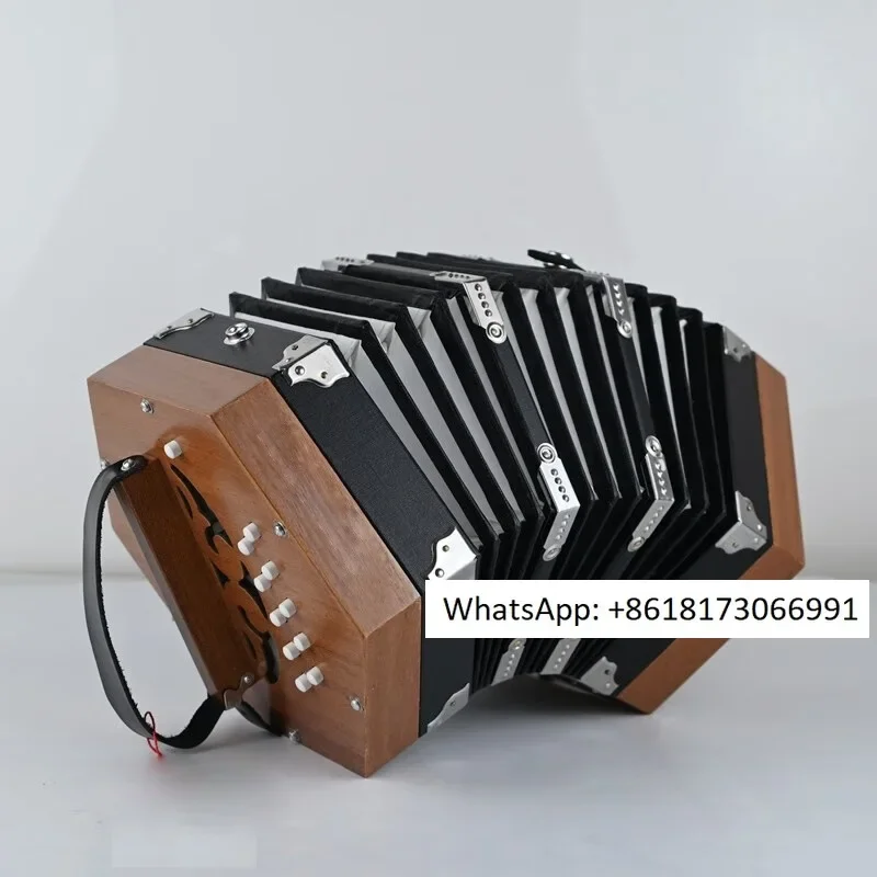 Hexagonal accordion English hexagonal organ push-pull same/different tone