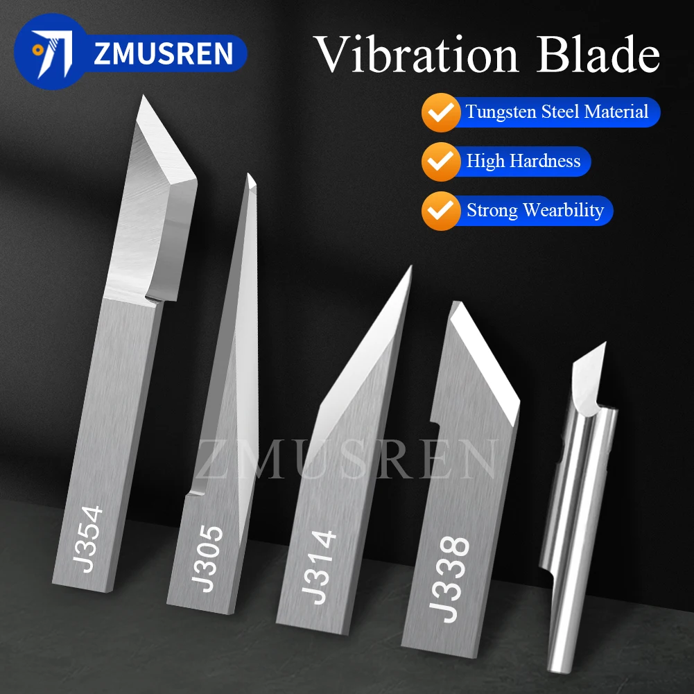 10PCS JWEI CNC J301 Vibration Blade Carbide Oscillating Knife Cutting Semi Permeable Film Adhesive Warp Weft Sticking Blades