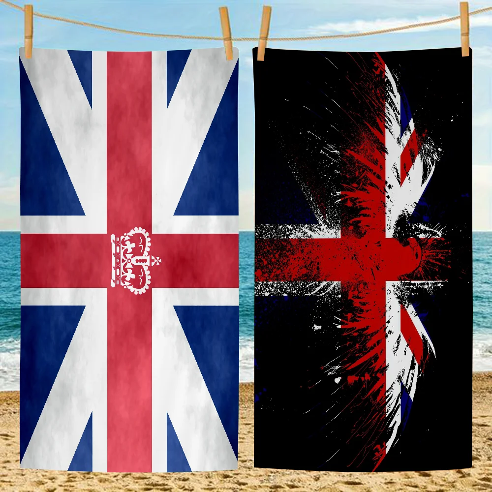 UK England Flag Big Microfiber Beach Towels Quick Dry Towel Sand Beach Towels Pool Towel for Travel Swim Pool Yoga