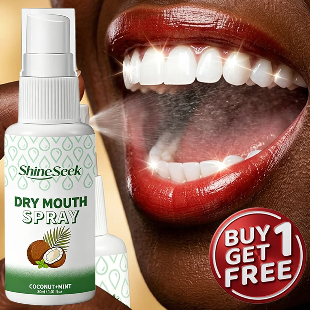 2pcs Concentrated Coconut Oil Refreshing Mint Dry Mouth Spray, Long-Lasting, Sugar-Free Menthol Oral Spray. Coconut Oil Deeply C