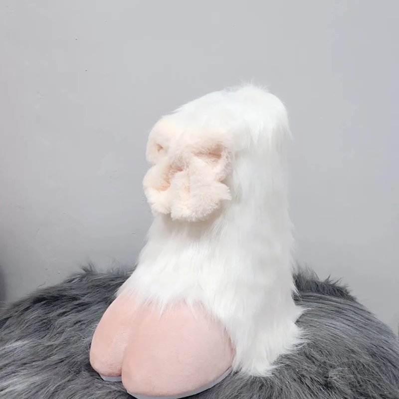 Fursuit Kigurumi Colorful Cute Cat Paws Shoes Cartoon Plush Furry Cosplay Costume Cats Feet Tiger Claws Lamb's Claw Shoes