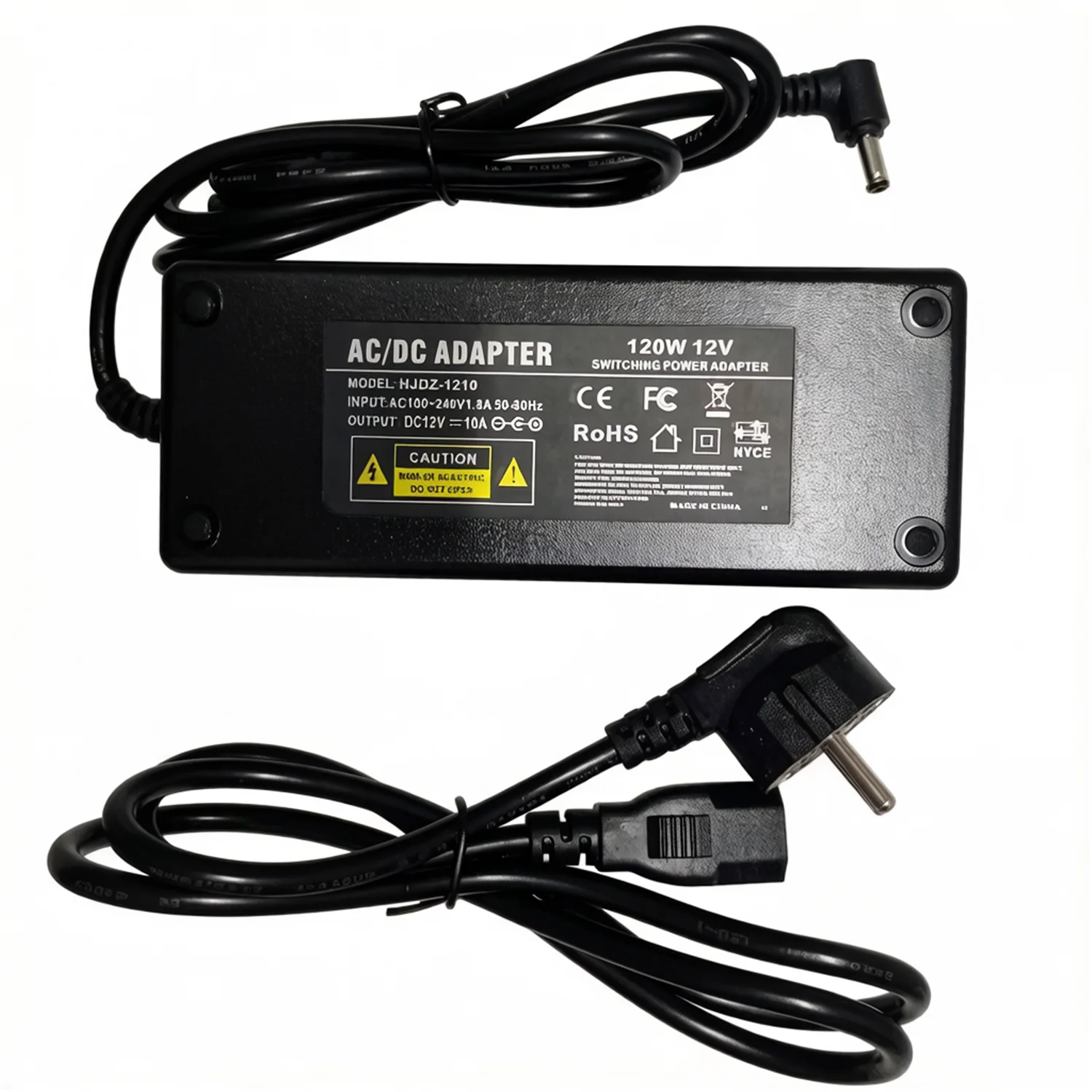 120W AC DC 12V Power Adapter 12V 10A Power Supply Adaptor 12v10a Power Supply Adapter For Monitor LED Light Strip Water Pump