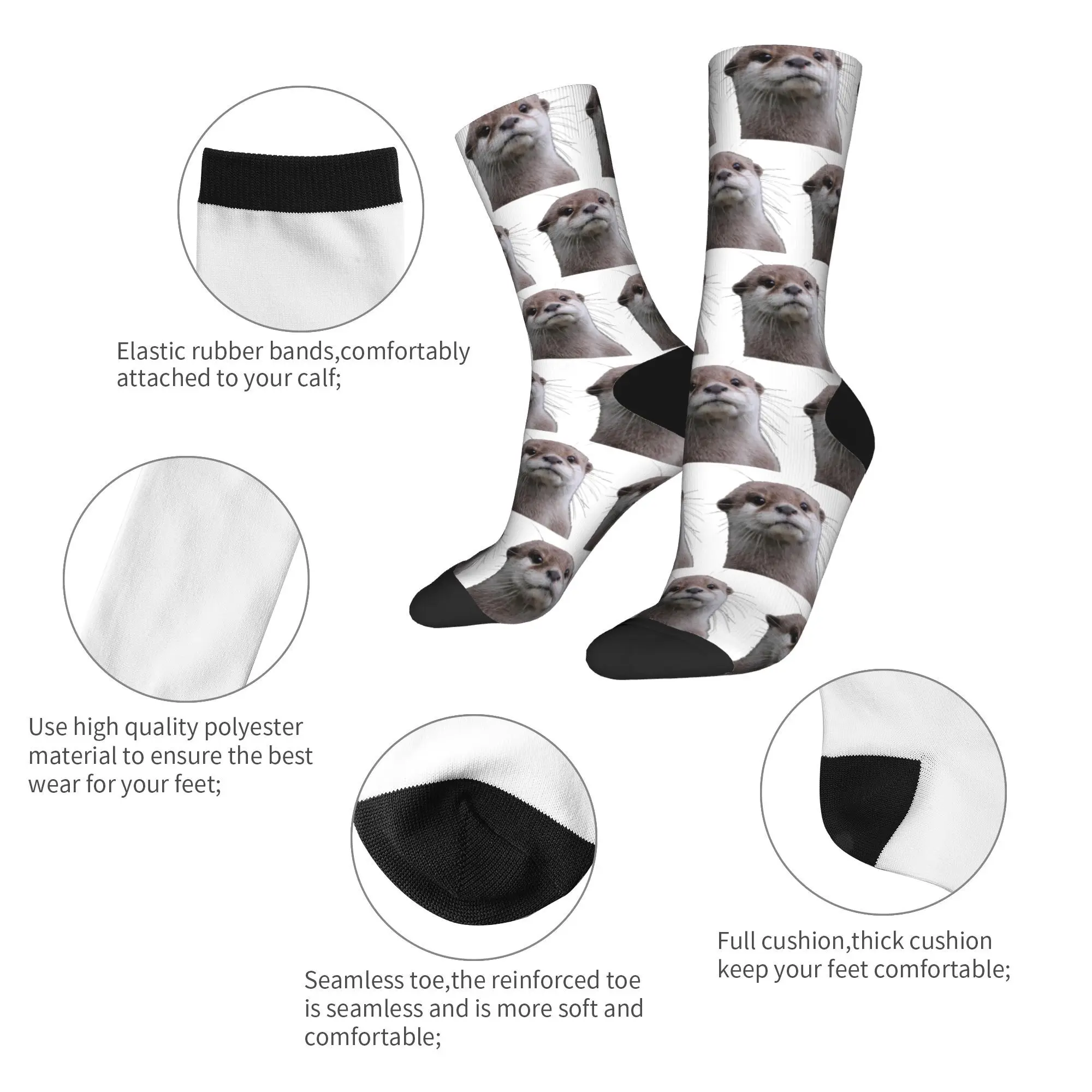 Calzini invernali caldi e freddi unisex Just A Cute Otter Calzini assorbenti il sudore