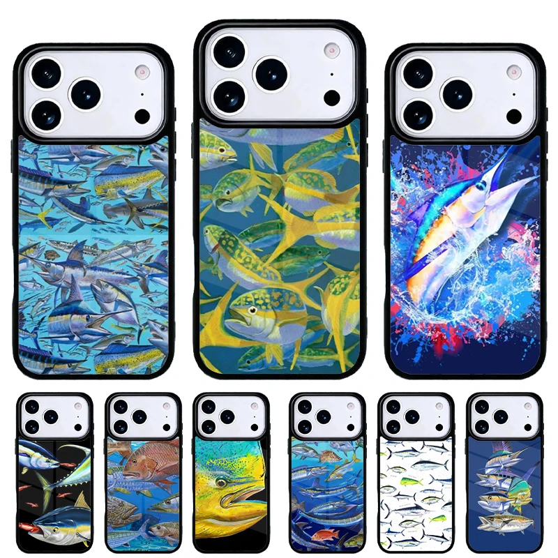 Mahi Gamefish Funda iPhone pesca – Diseño para 11-17 Pro