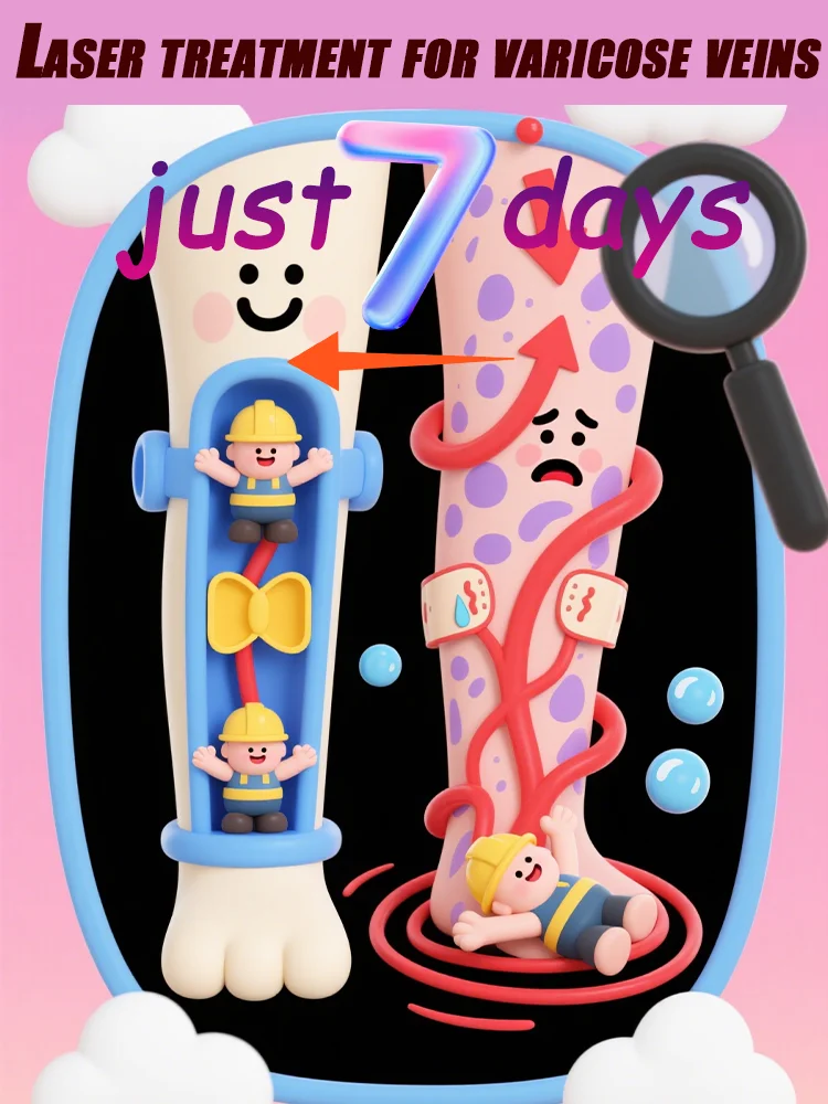 

Laser treatment for varicose veins,ᴍᴇᴅɪᴄᴀʟ grade equipment, painless treatment for spider veins and blood in the legs