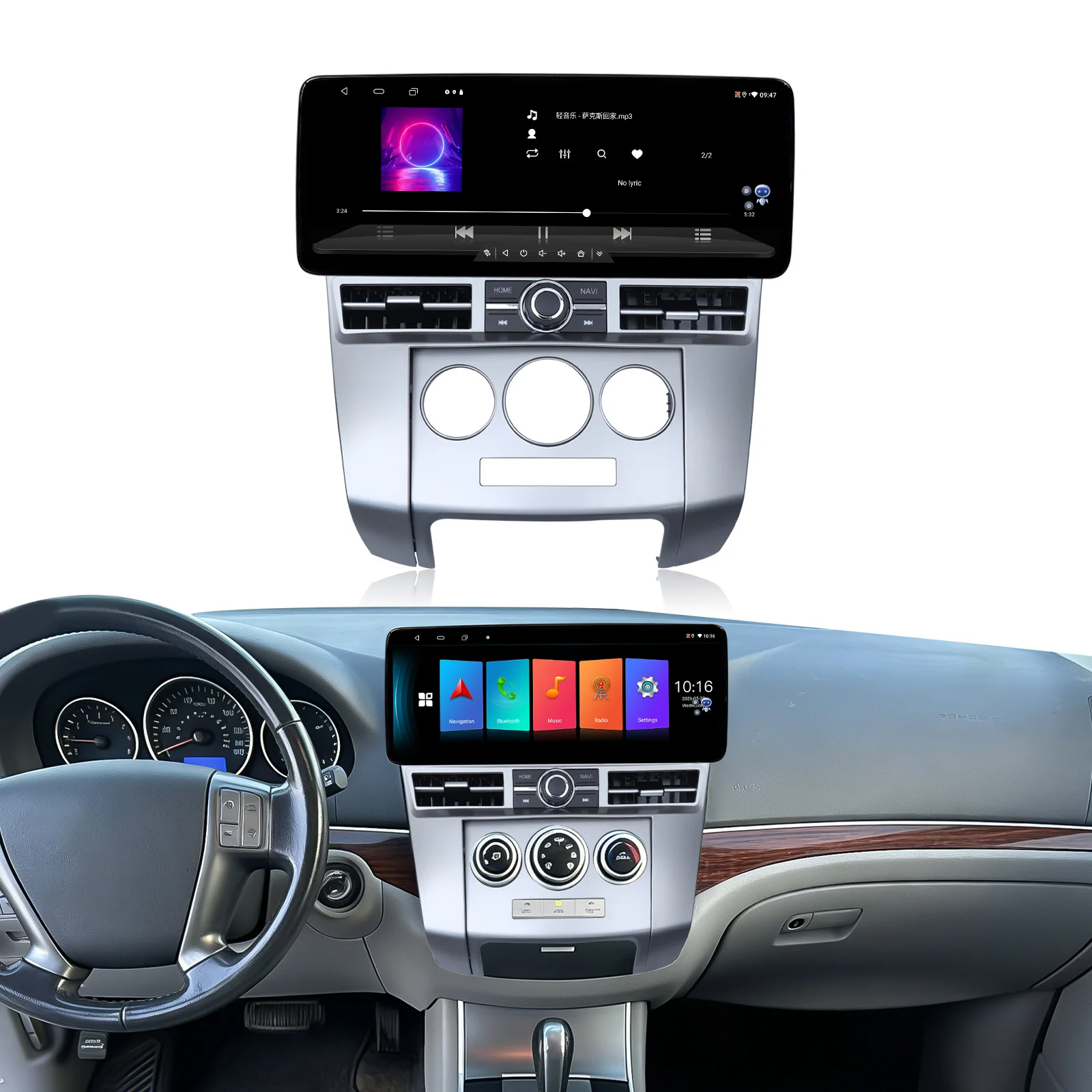 Factory Wholesale Price Car Radio Panel Car DVD Player Car Screen Android Radio Panel DSP Wireless Carplay for Hyundai 2010 VERA