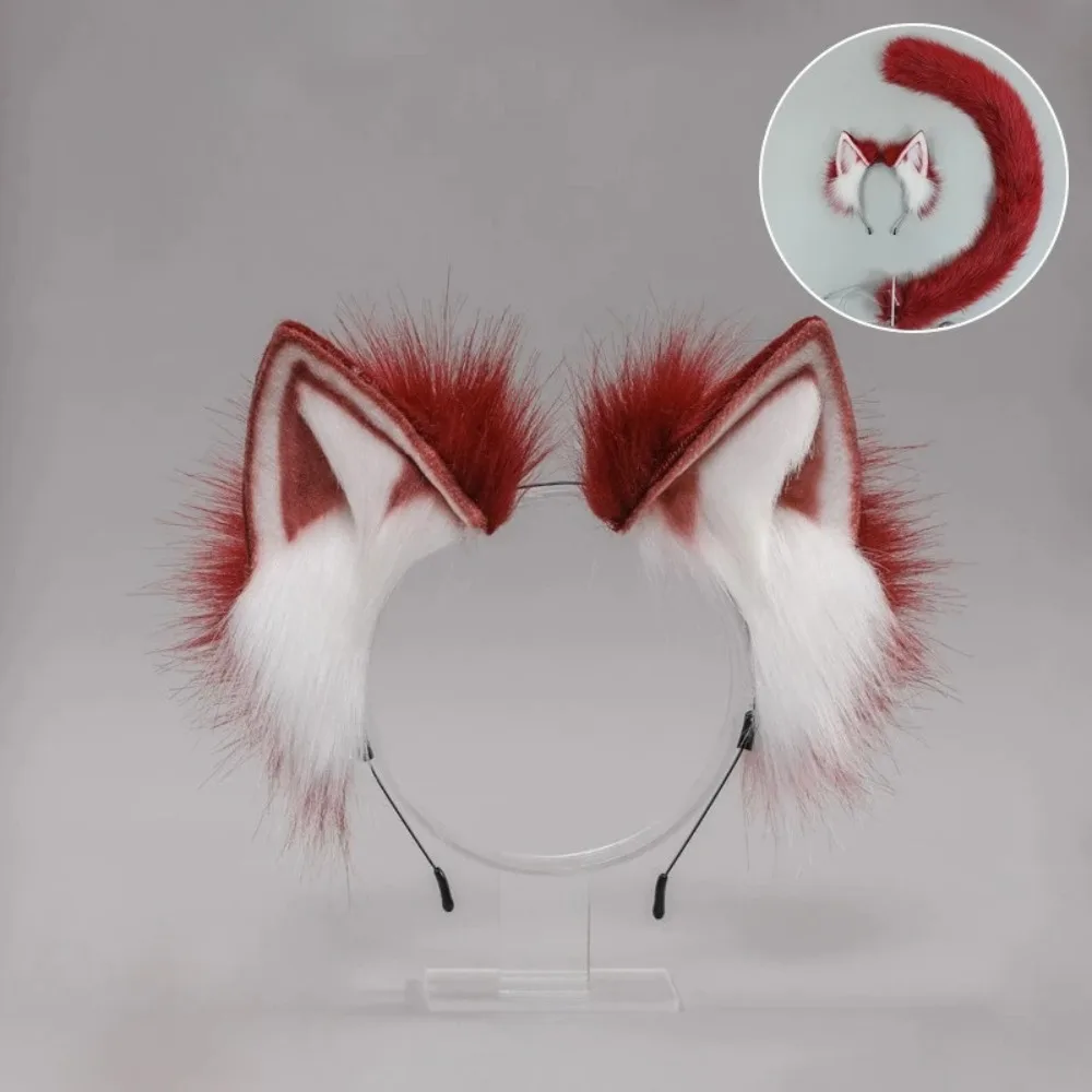 Fox Ear Headband Kawaii Cat Ears Headwear Girl Cosplay Hair Accessories Women Hair Hoop Halloween Party Role Play Costume Props 5