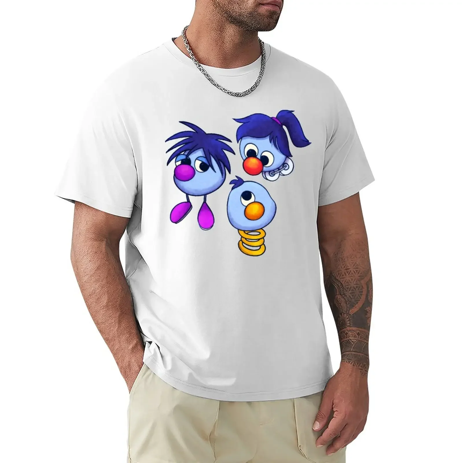 Zoombinis-Classic T-Shirt oversizeds anime clothes tops Short sleeve tee men