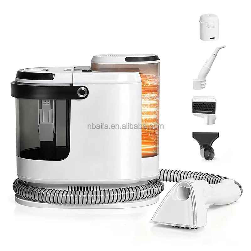 1700W Portable Carpet Cleaner Machine 15KPa Suction Hot Water Spray Deep Spot Cleaning for Upholstery Rugs Car Sofa