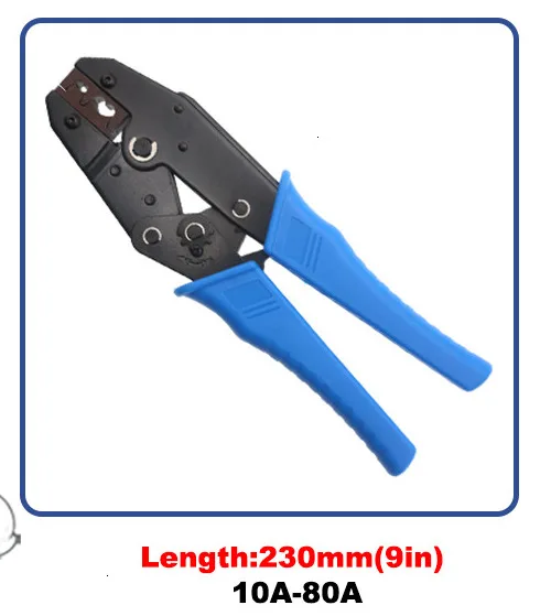 Alicate de Crimpagem de Polegadas sem Isolamento Bandeira Terminais Masculinos Crimpagem 51.5 mm 1.52.5 mm 20-13awg