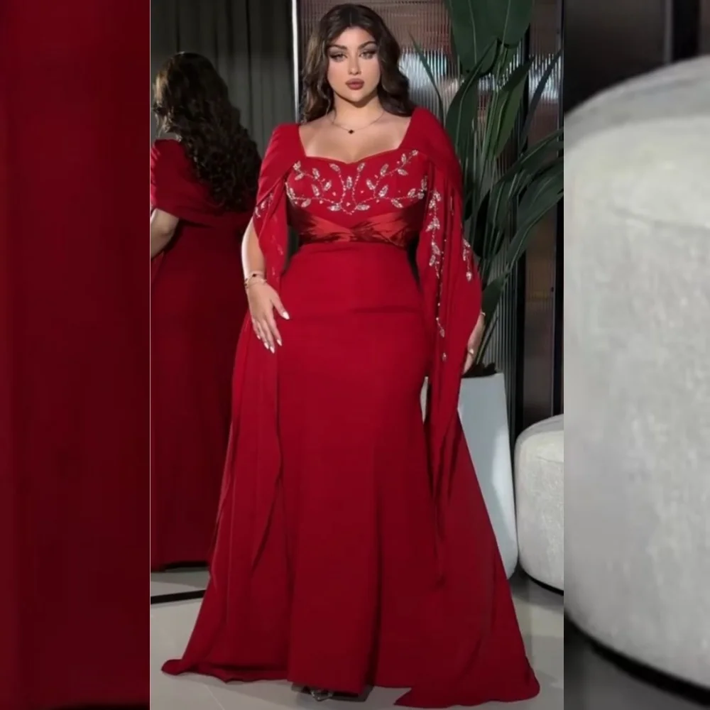 

Customized Elegant Intricate Jersey Sequined Pleat Trumpet Sweetheart Long Dresses Bespoke Occasion Fashion