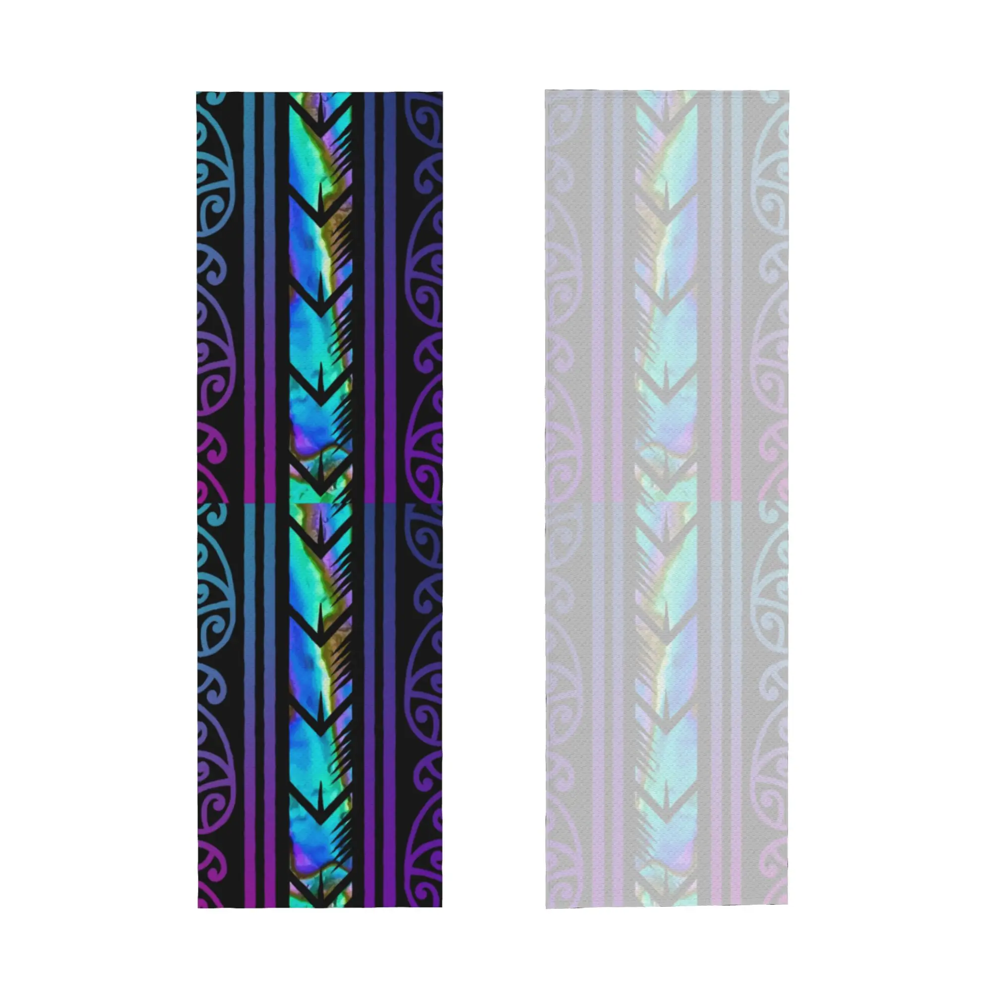 Purple Maori Design with Inlayed Paua Shell Cold Exercise Towel Quick Dry Face Towel New Zealand Sports Towels