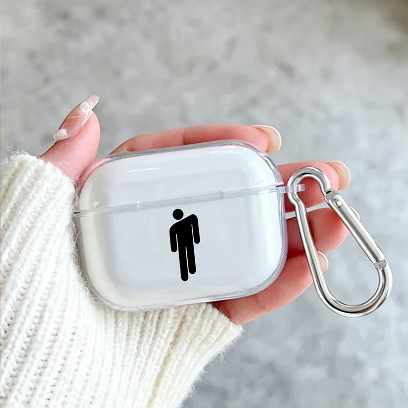 Singer Billie Eilish TPU Earphone Cover Transparent Soft Earphone Protector Case for Airpods Pro 3 2 1 4 Billie Eilish Fans Gift view 5